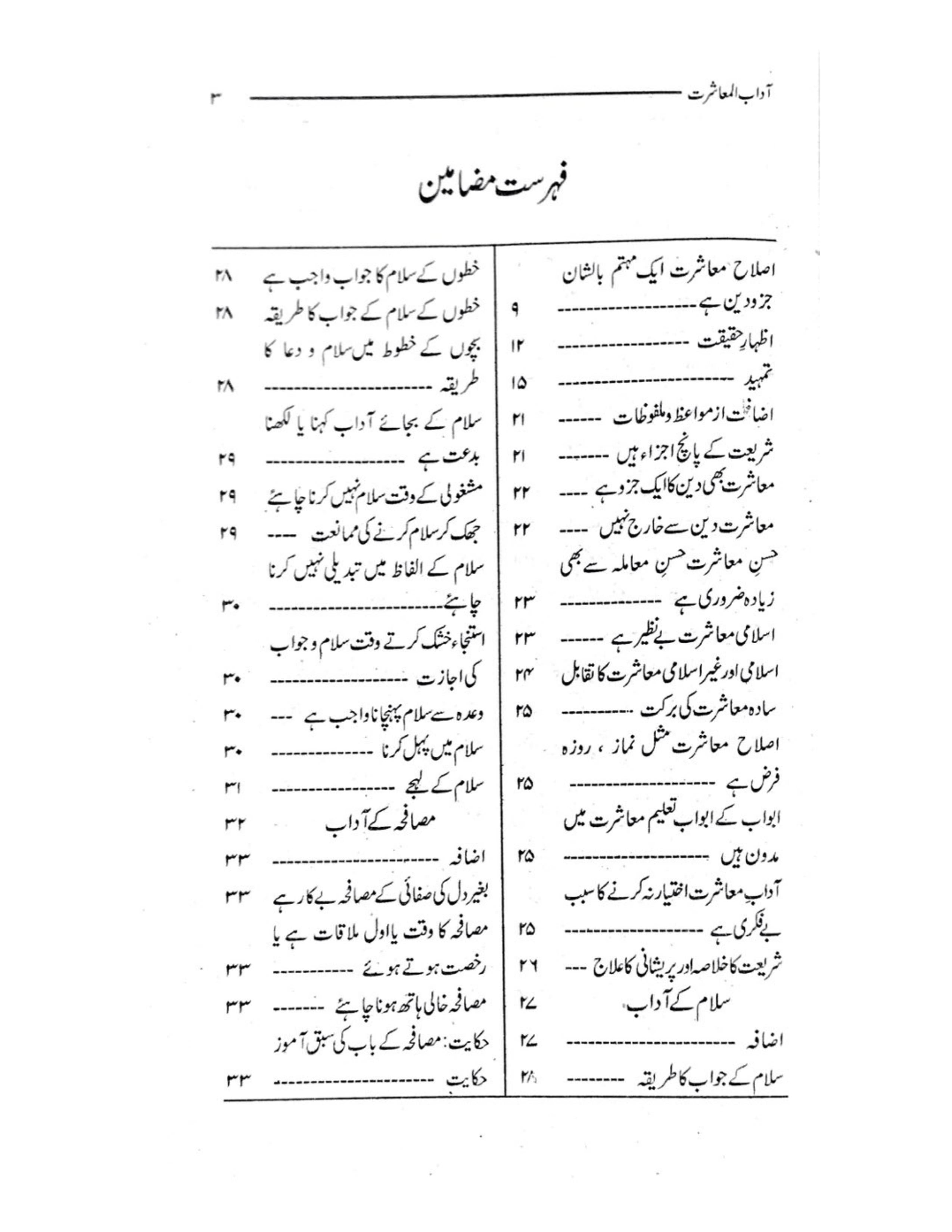 Aadab-ul-Mu'asharat