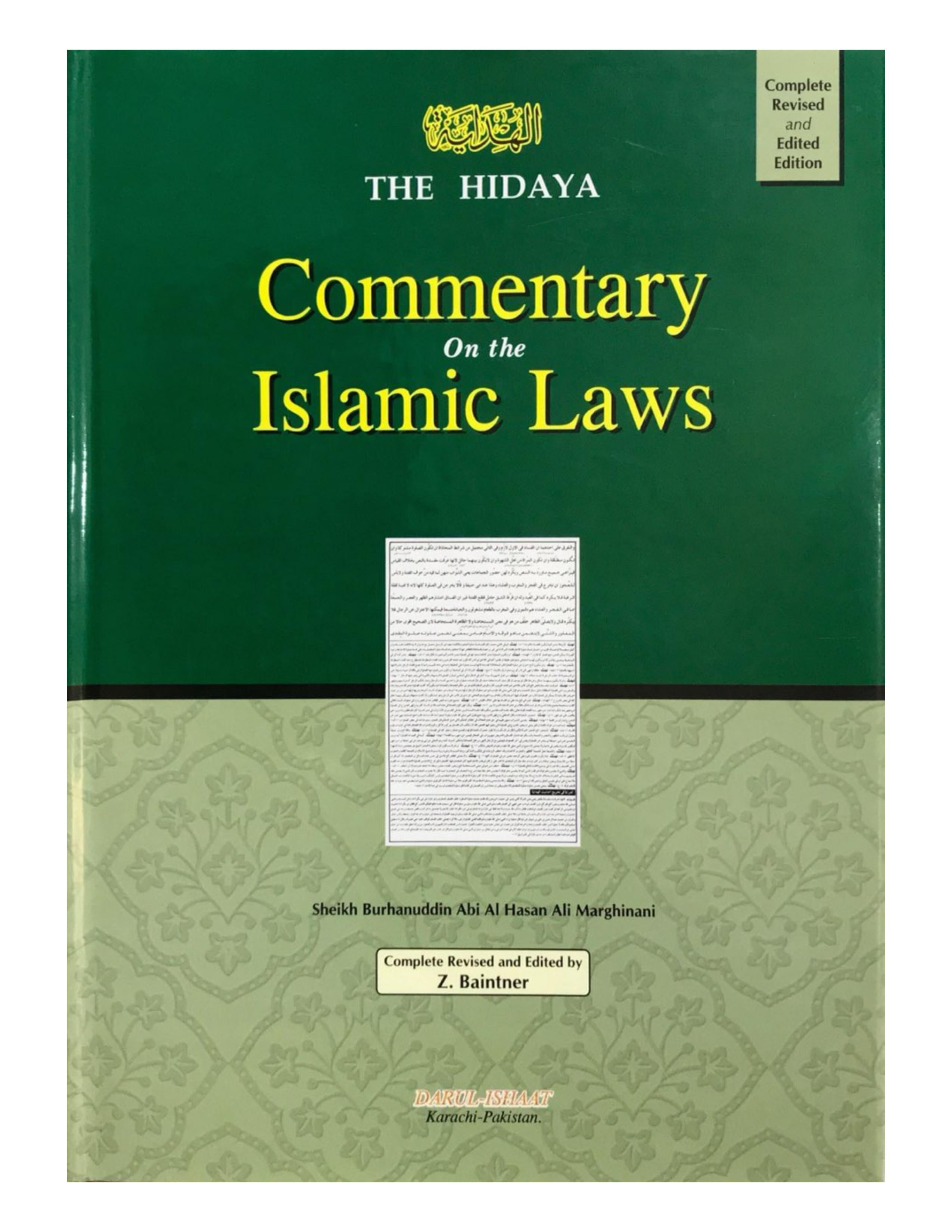 The Hidaya: Commentary on the Islamic Laws